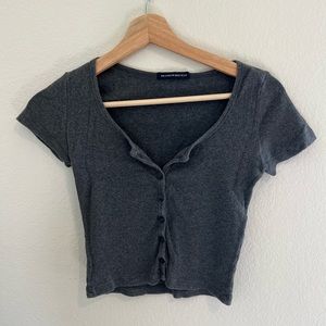 Brandy Melville Ribbed Crop Top